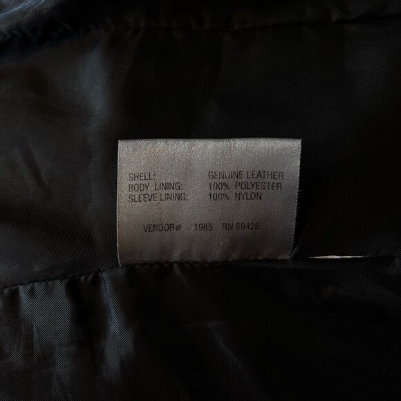 Wilson Leather Jacket Women's Small Black Leather Full Zip Pockets - Picture 10 of 16